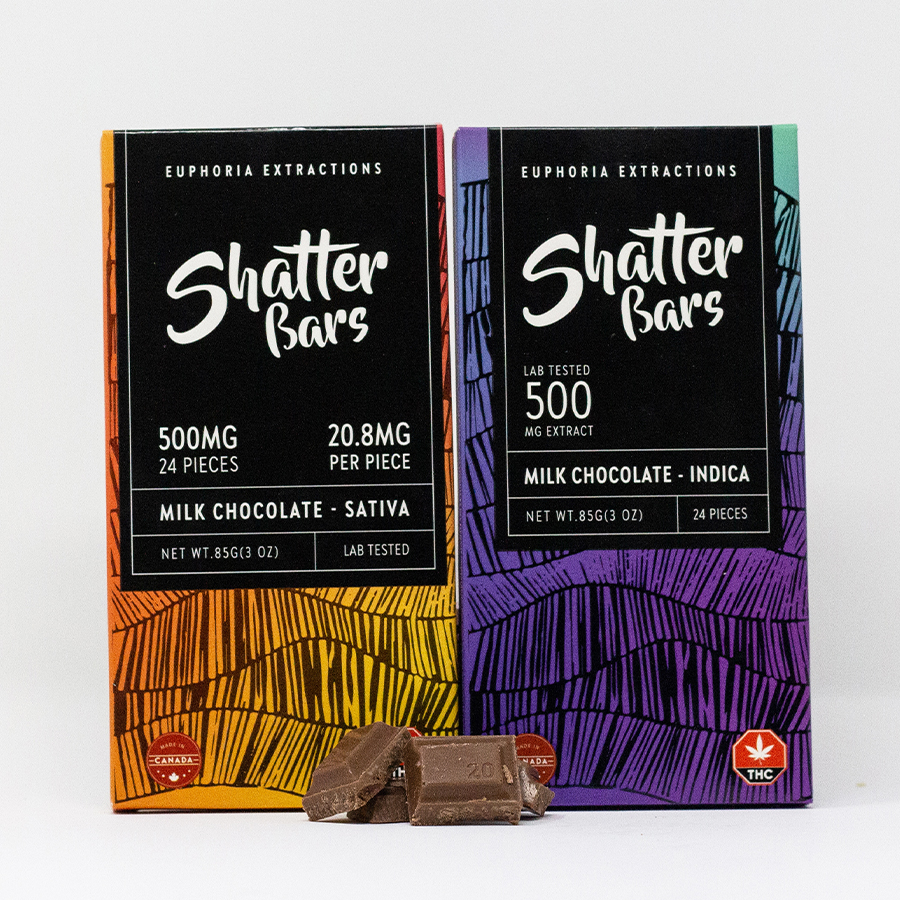 EUPHORIA EXTRACTIONS SHATTER BARS – 500mg